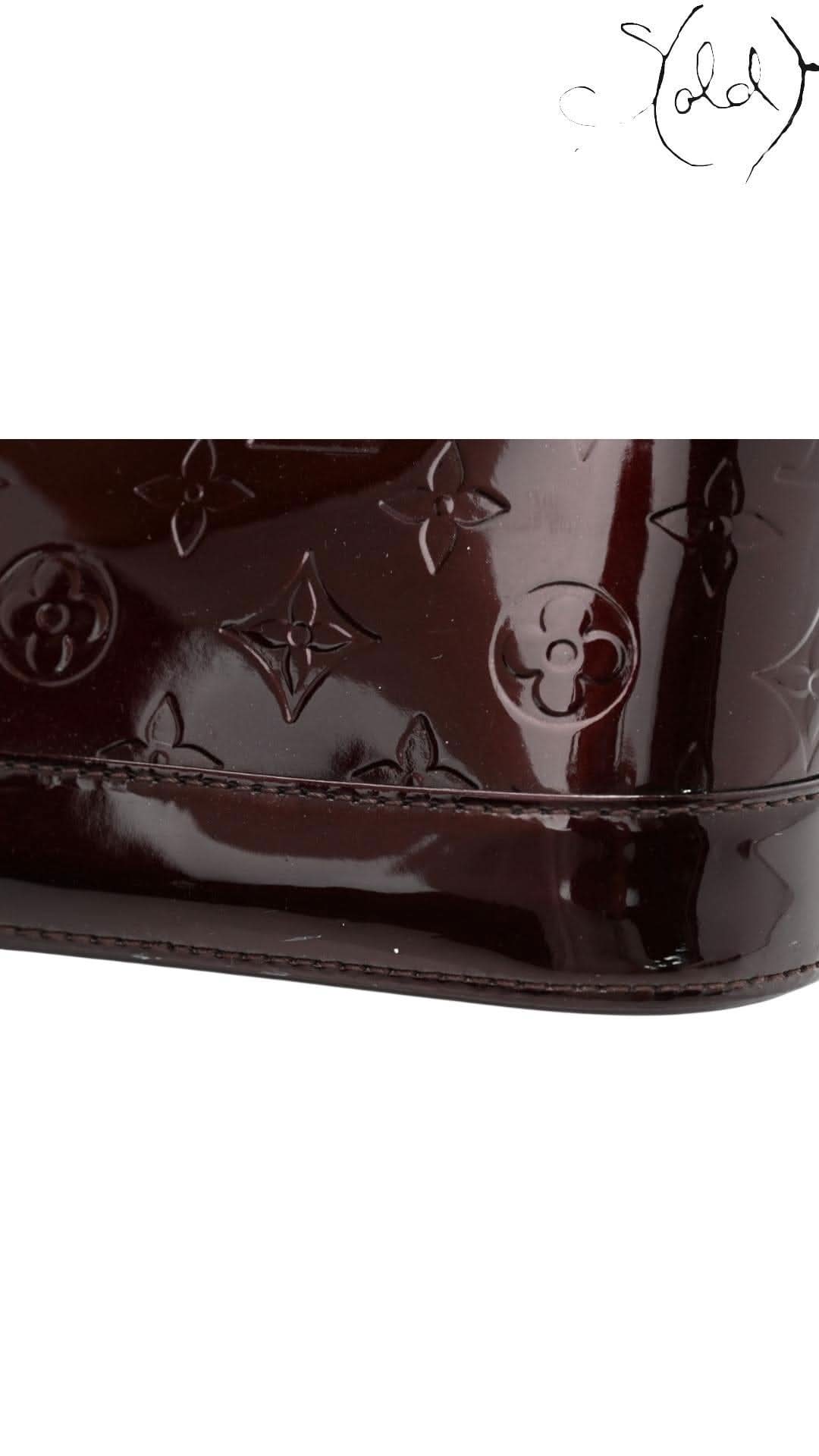 Louis Vuitton Alma PM Vernis – Amarante Patent | Sold Attire - Sold Attire