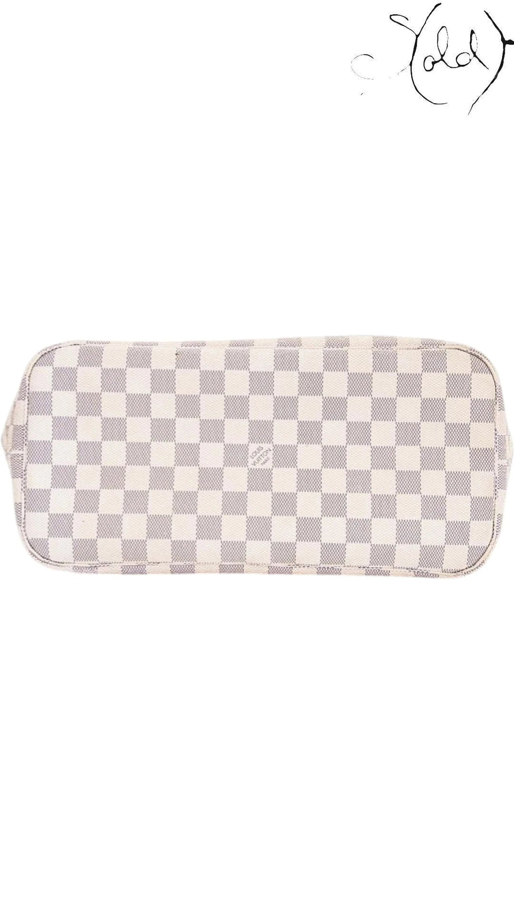Louis Vuitton Neverfull MM Azur Damier Canvas 2010, Detail view | Sold Attire