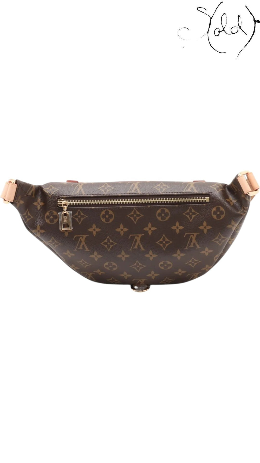 Louis Vuitton Monogram Bum Bag with RFID Chip, Back view | Sold Attire