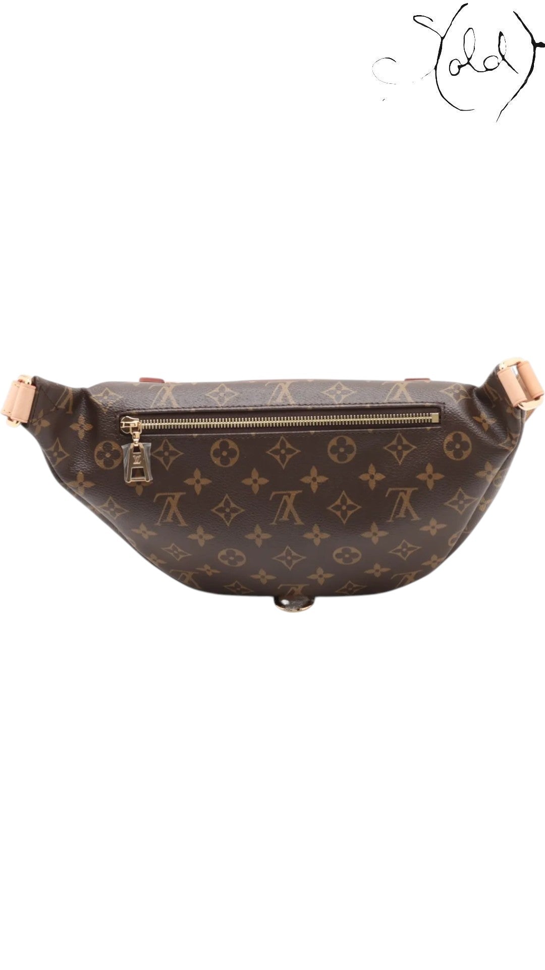 Louis Vuitton Monogram Bum Bag with RFID Chip, Back view | Sold Attire