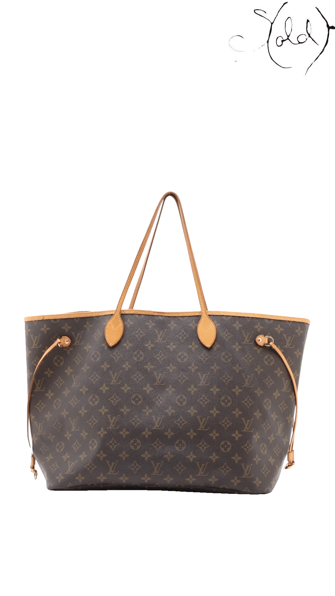 Louis Vuitton Monogram Neverfull GM M40157 tote: front view