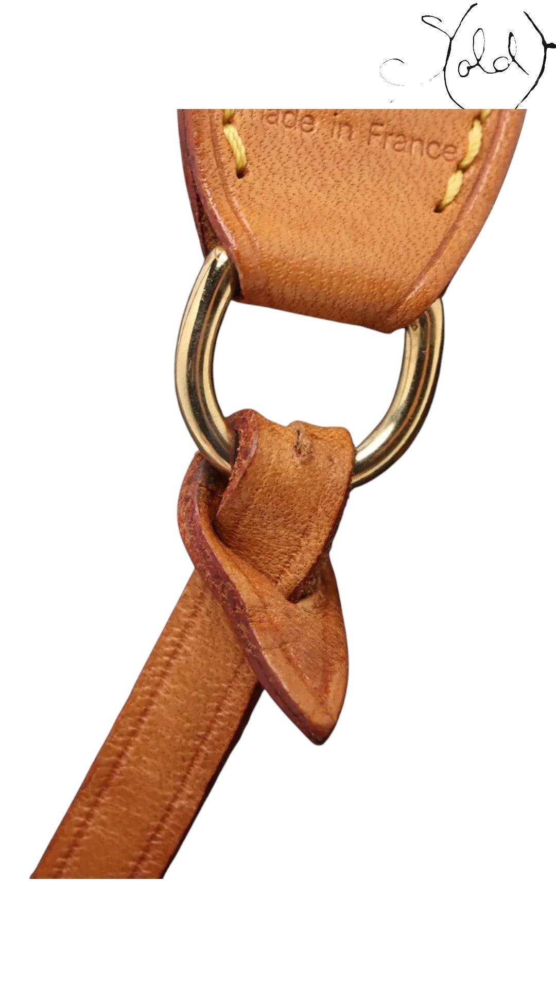 Sold Attire Louis Vuitton Monogram Pochette Accessoires M51980, brown coated canvas with leather trim and gold hardware.