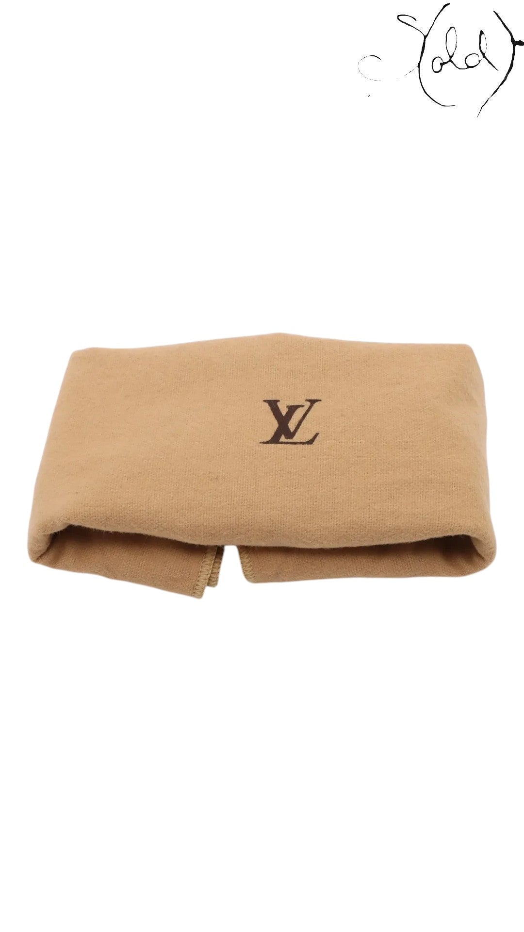 Sold Attire brown Monogram coated canvas Pochette Accessoires M51980 with top zip closure and slim shoulder strap.