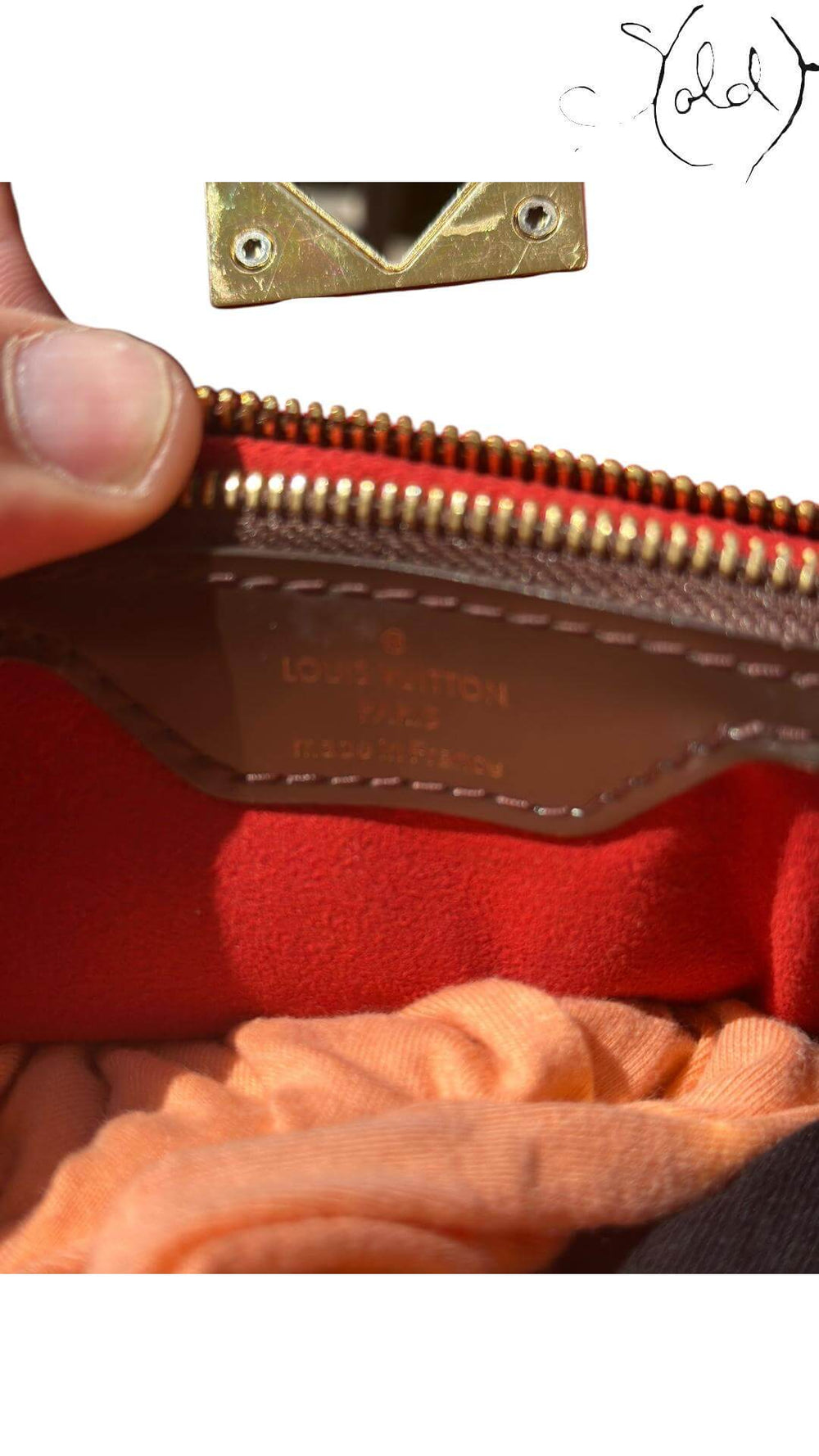 Louis Vuitton Bergamo MM – Damier Ebene, Base view | Sold Attire