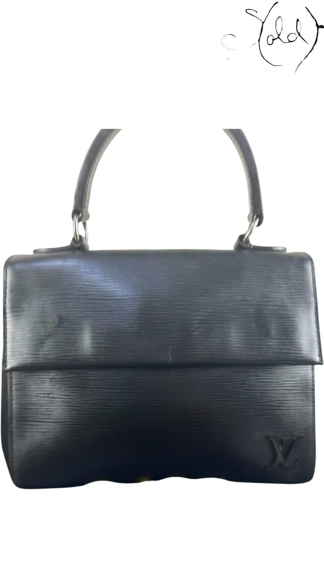 Louis Vuitton Cluny Mini – Epi Noir — Interior view | Sold Attire