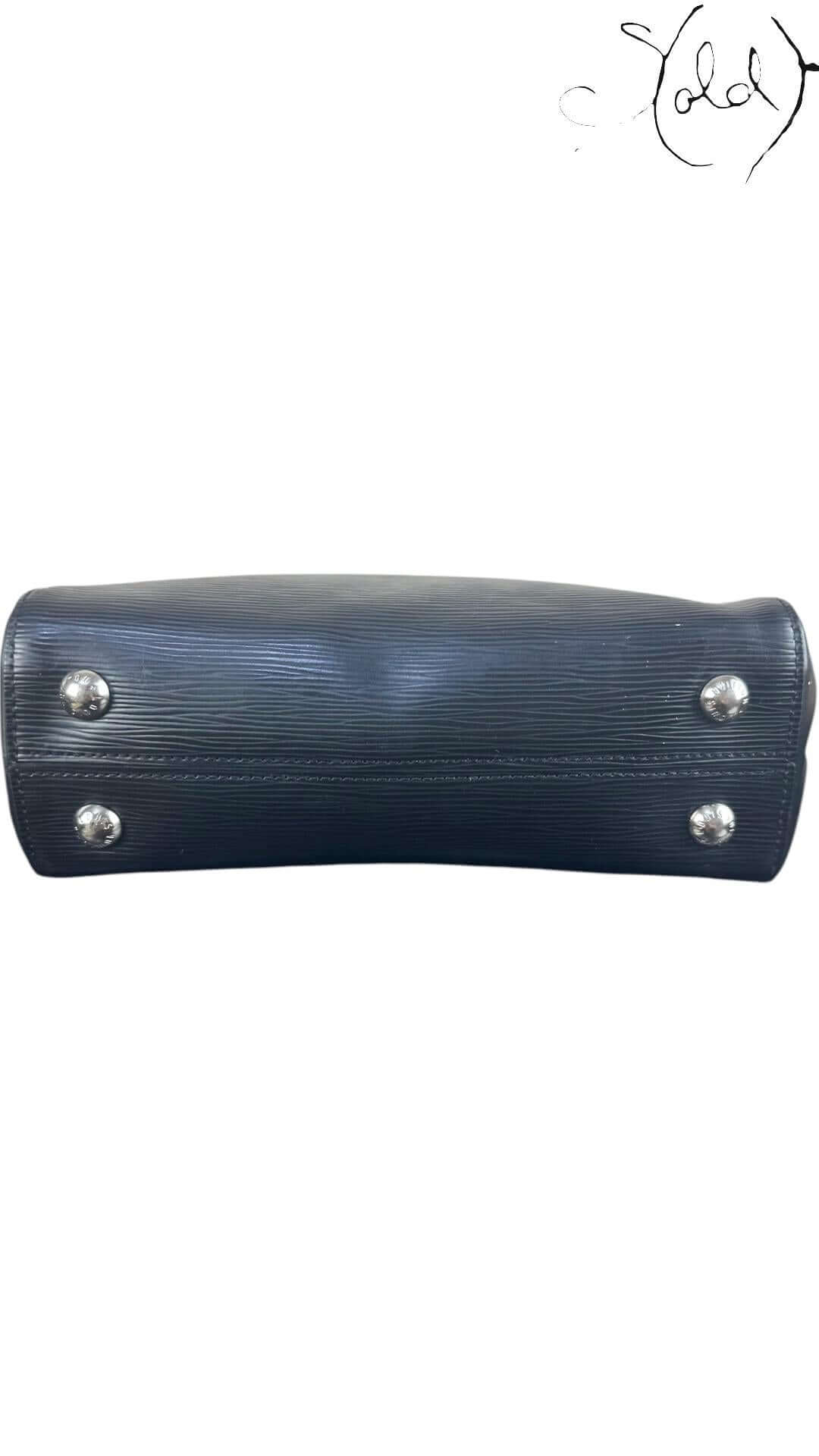 Louis Vuitton Cluny Mini – Epi Noir — Close-up | Sold Attire