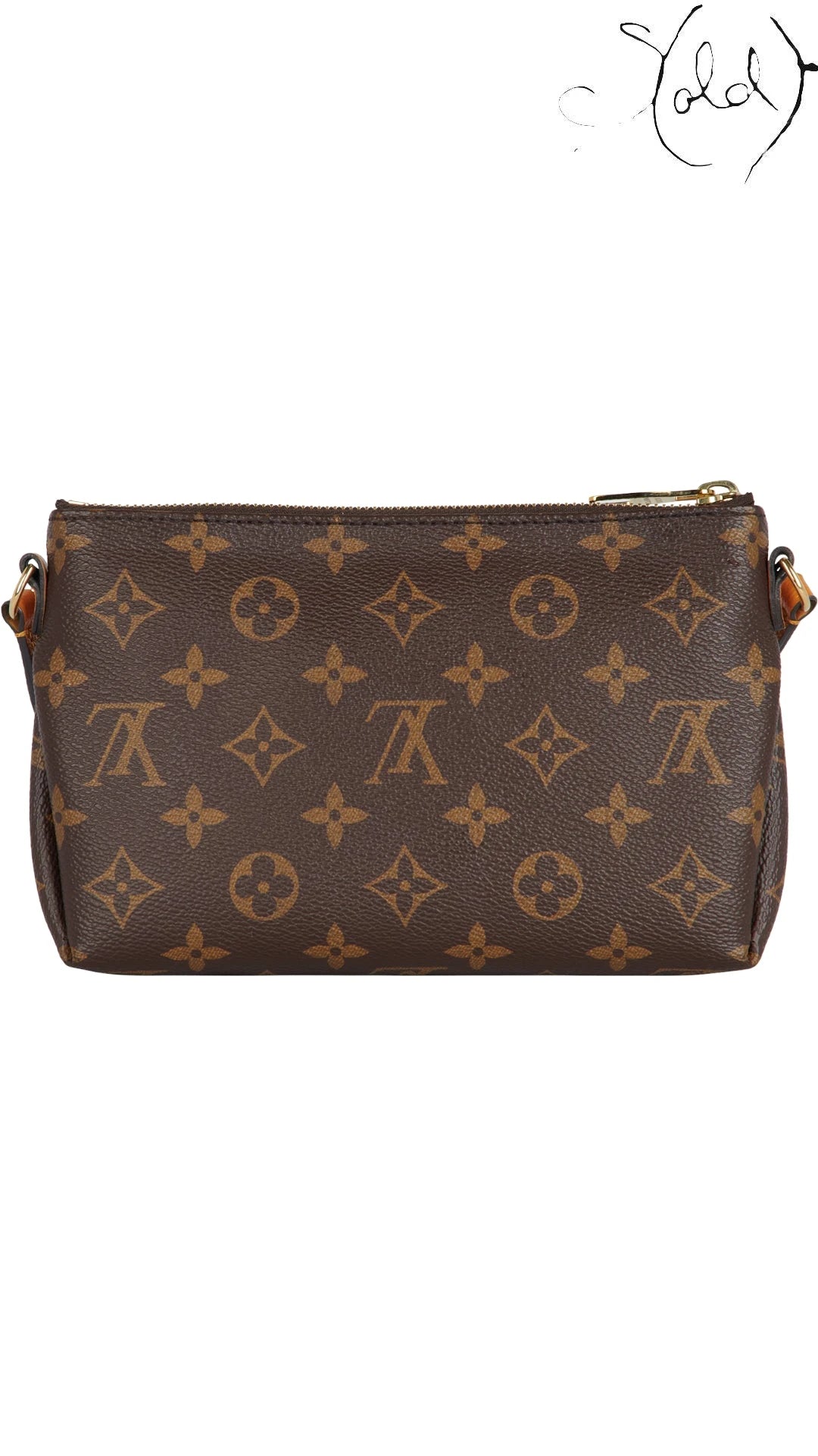 Louis Vuitton Pallas Clutch Monogram Canvas Employee Uniform 2018, Close-up | Sold Attire