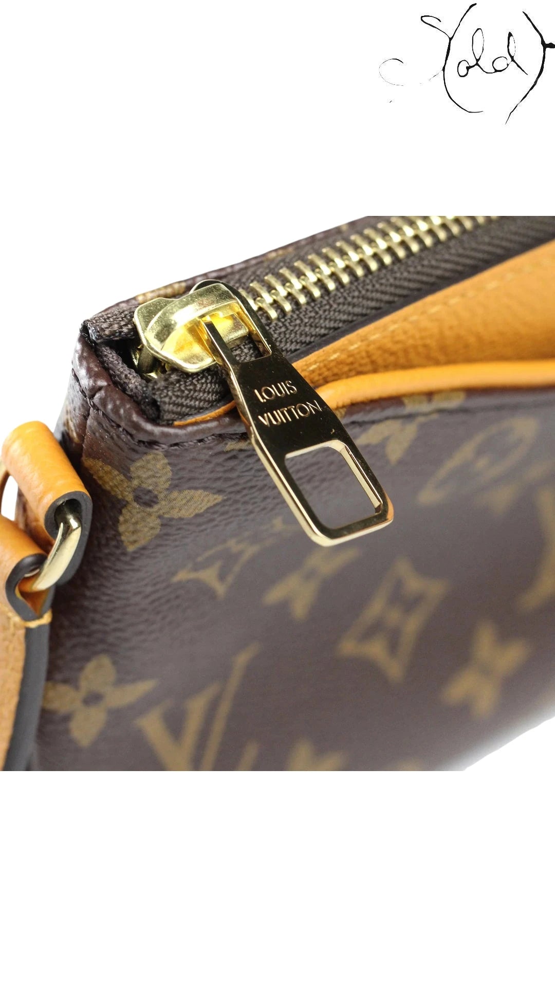 Louis Vuitton Pallas Clutch Monogram Canvas Employee Uniform 2018, Interior view | Sold Attire