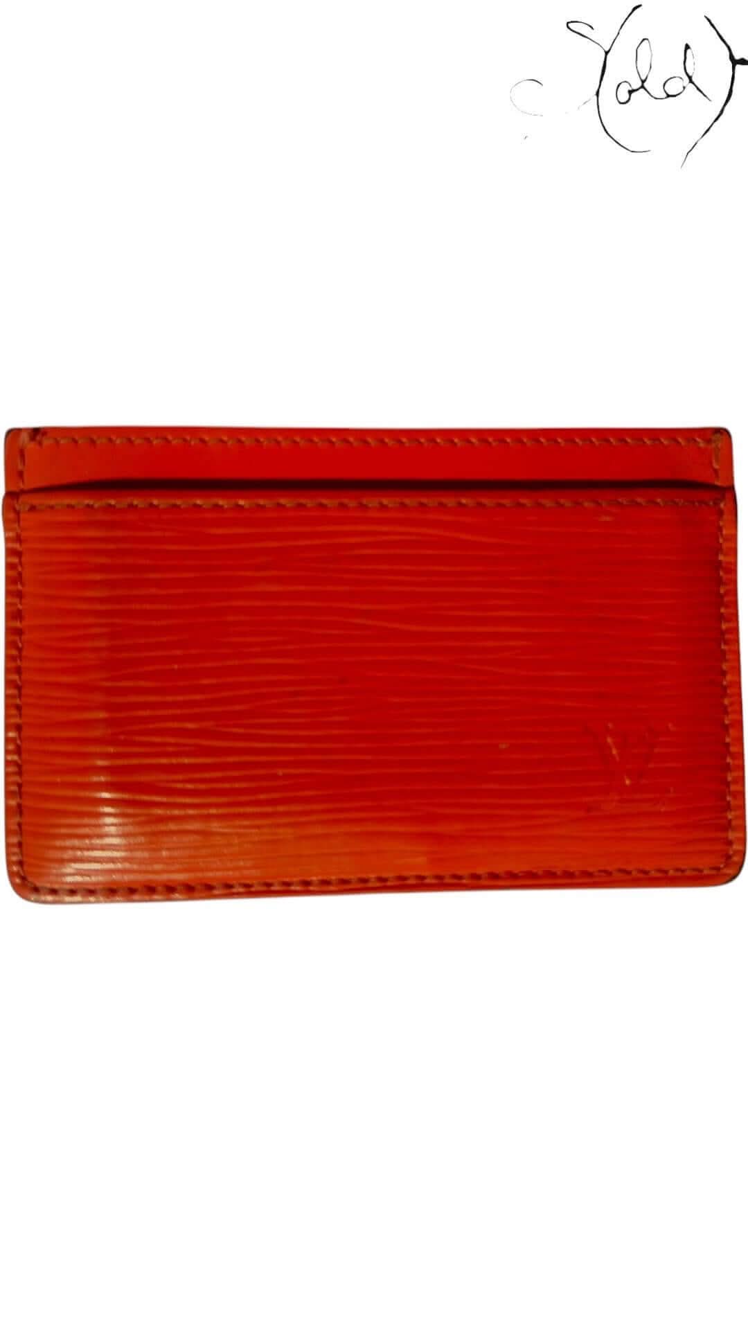 Louis Vuitton Epi Cardholder – Mandarin Orange | Sold Attire - Sold Attire