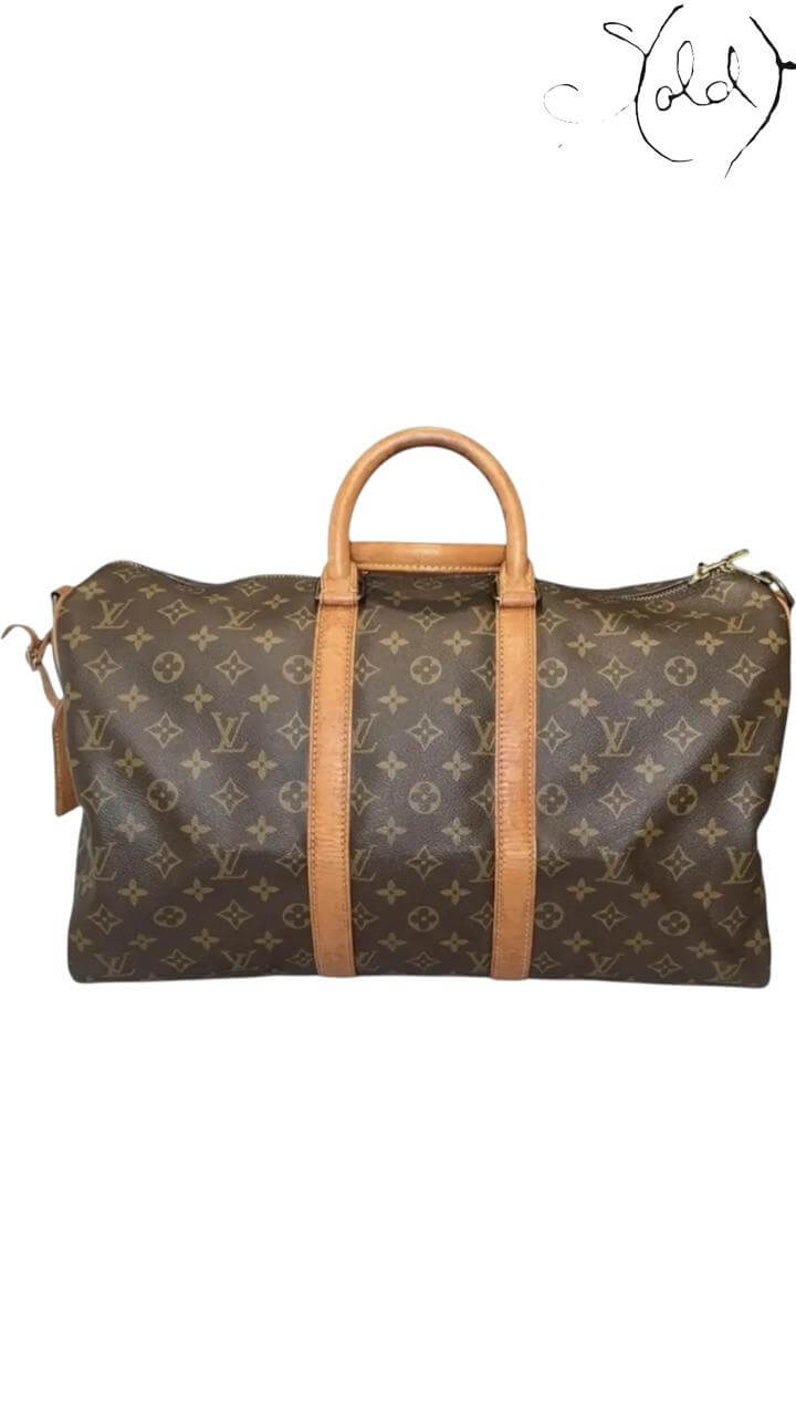 LOUIS VUITTON Keepall 45 – Brown Leather — Authenticated Pre-Owned | Sold Attire
