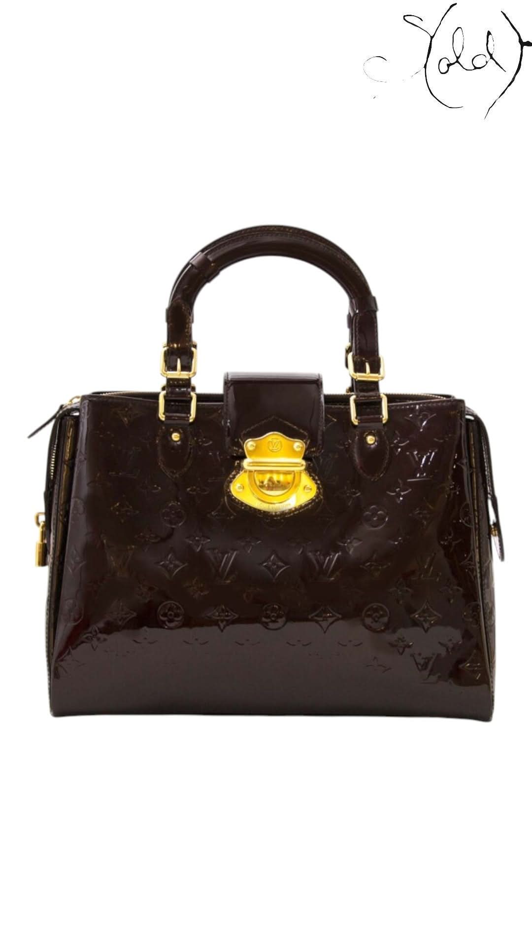 Louis Vuitton Melrose Amarante Patent Leather Bag | Sold Attire - Sold Attire
