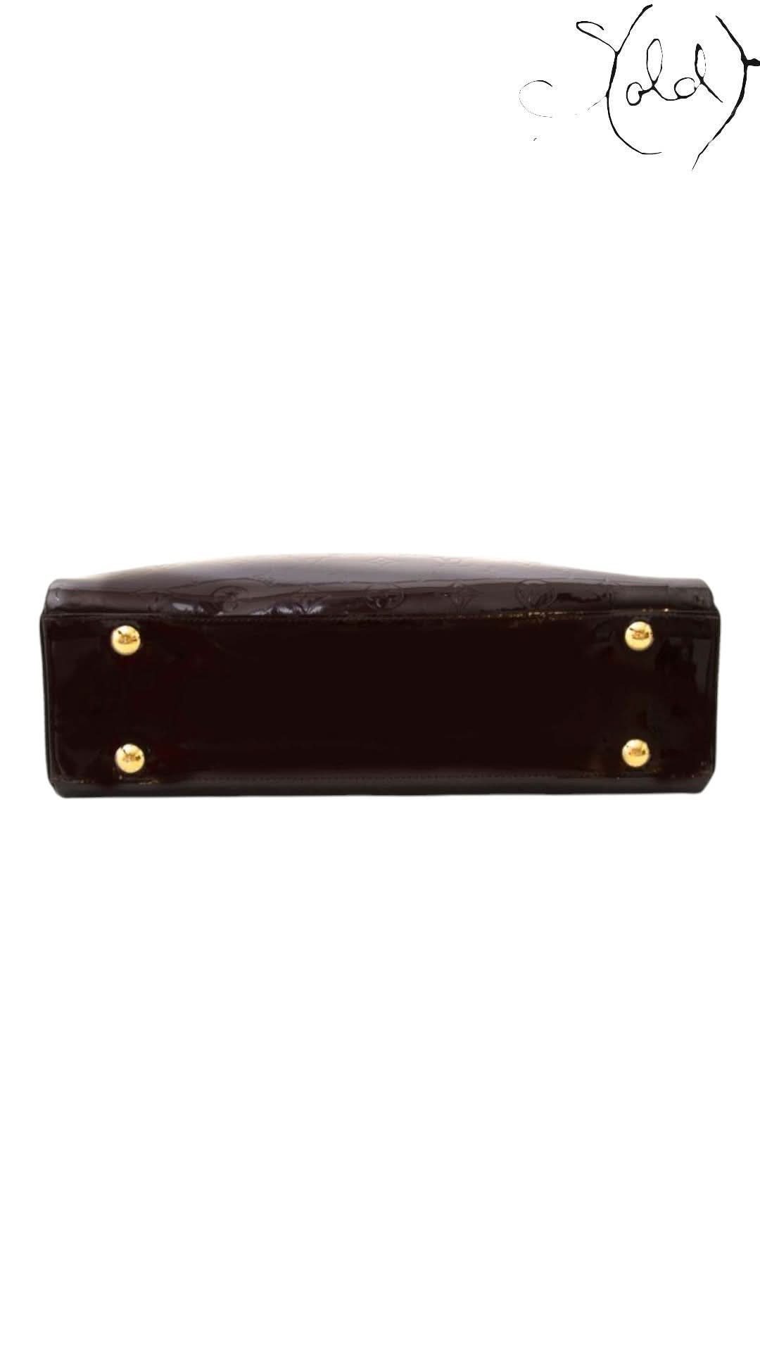 Louis Vuitton Melrose Amarante Patent Leather Bag | Sold Attire - Sold Attire