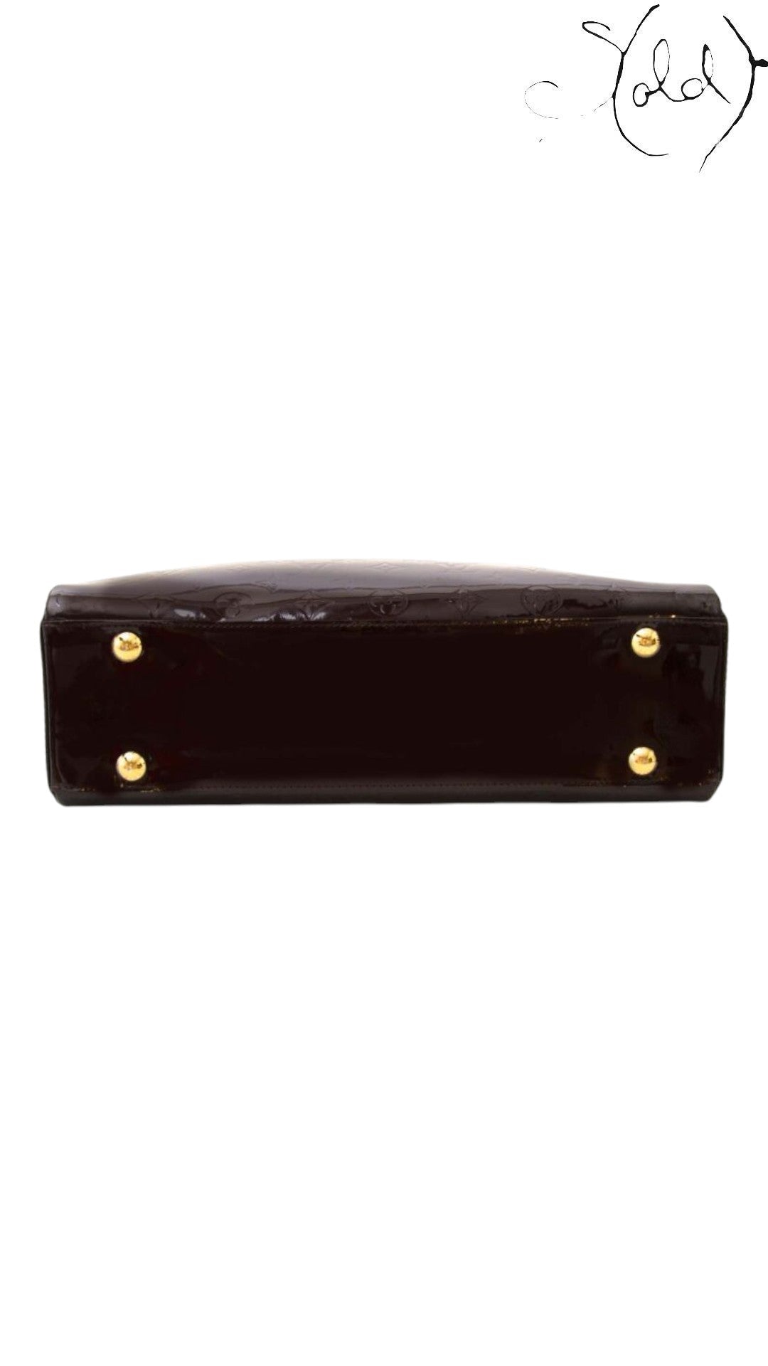 Louis Vuitton Melrose Amarante Patent Leather Bag, Detail view | Sold Attire