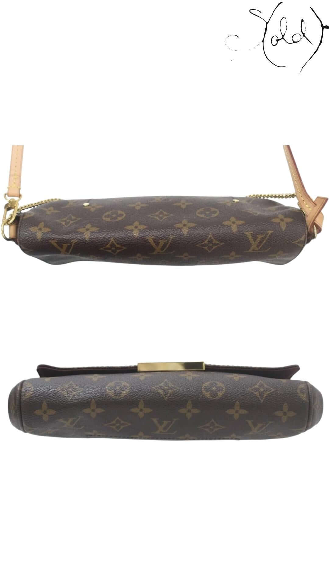 Louis Vuitton Monogram Favourite MM Handbag – Archive Essential Edition, Interior view | Sold Attire