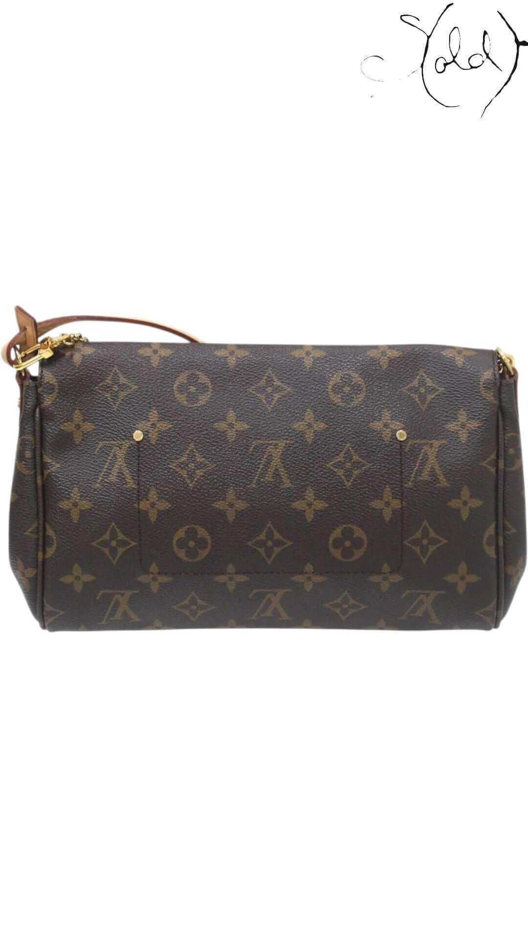 Louis Vuitton Monogram Favourite MM Handbag – Archive Essential Edition, Back view | Sold Attire