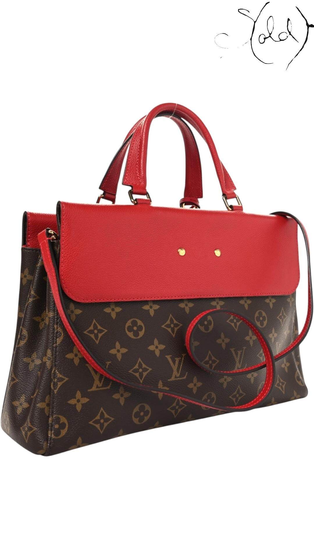 Louis Vuitton Monogram Venus – Cherry Red Contrast, Back view | Sold Attire