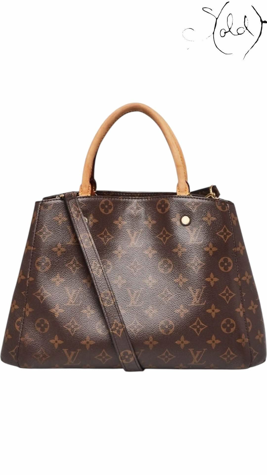 Louis Vuitton Montaigne MM Monogram Canvas Tote – Structured Elegance | Sold Attire - Sold Attire