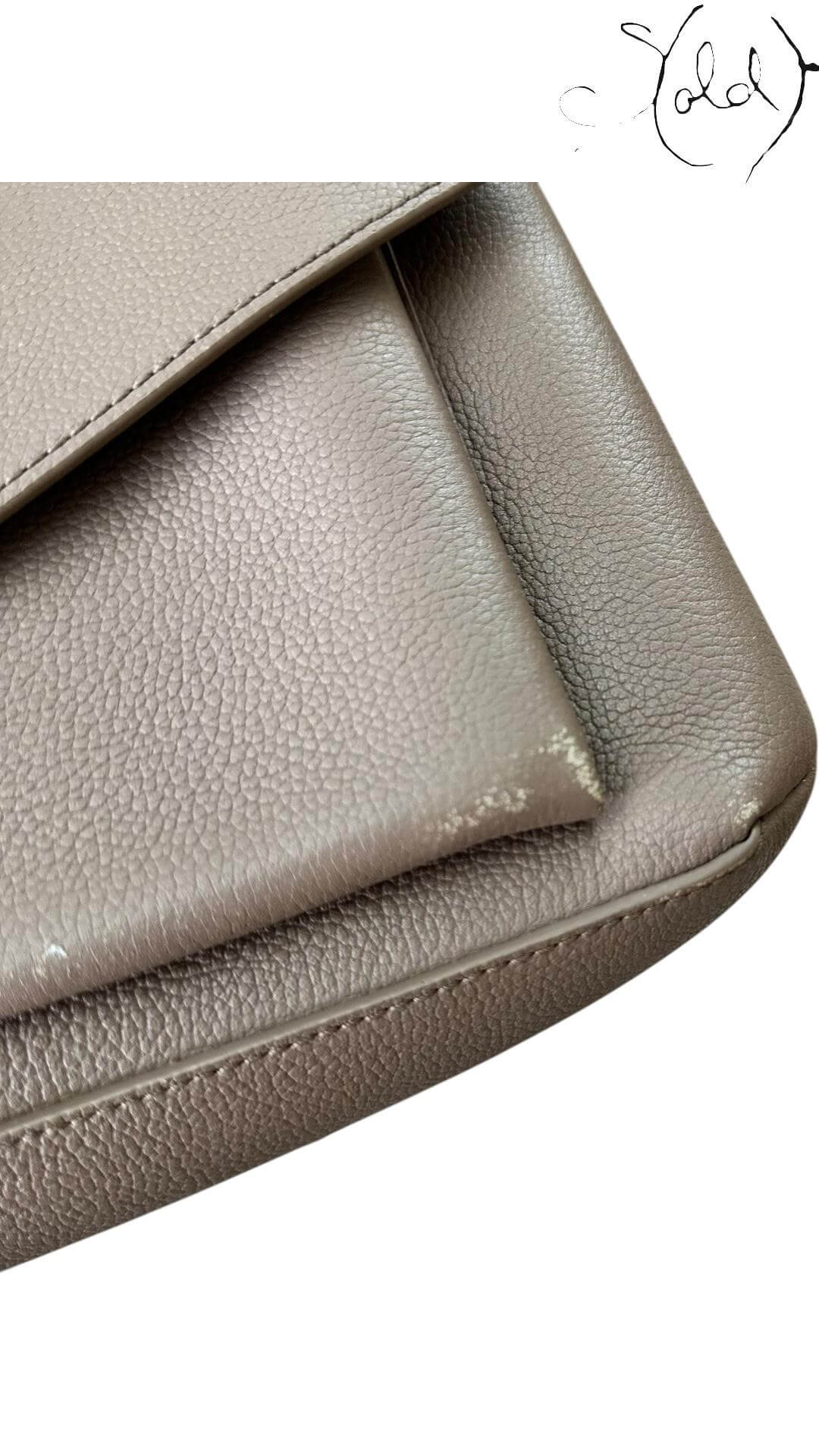 Louis Vuitton My Lockme Top Handle – Taupe Glacé Calfskin, Detail view | Sold Attire