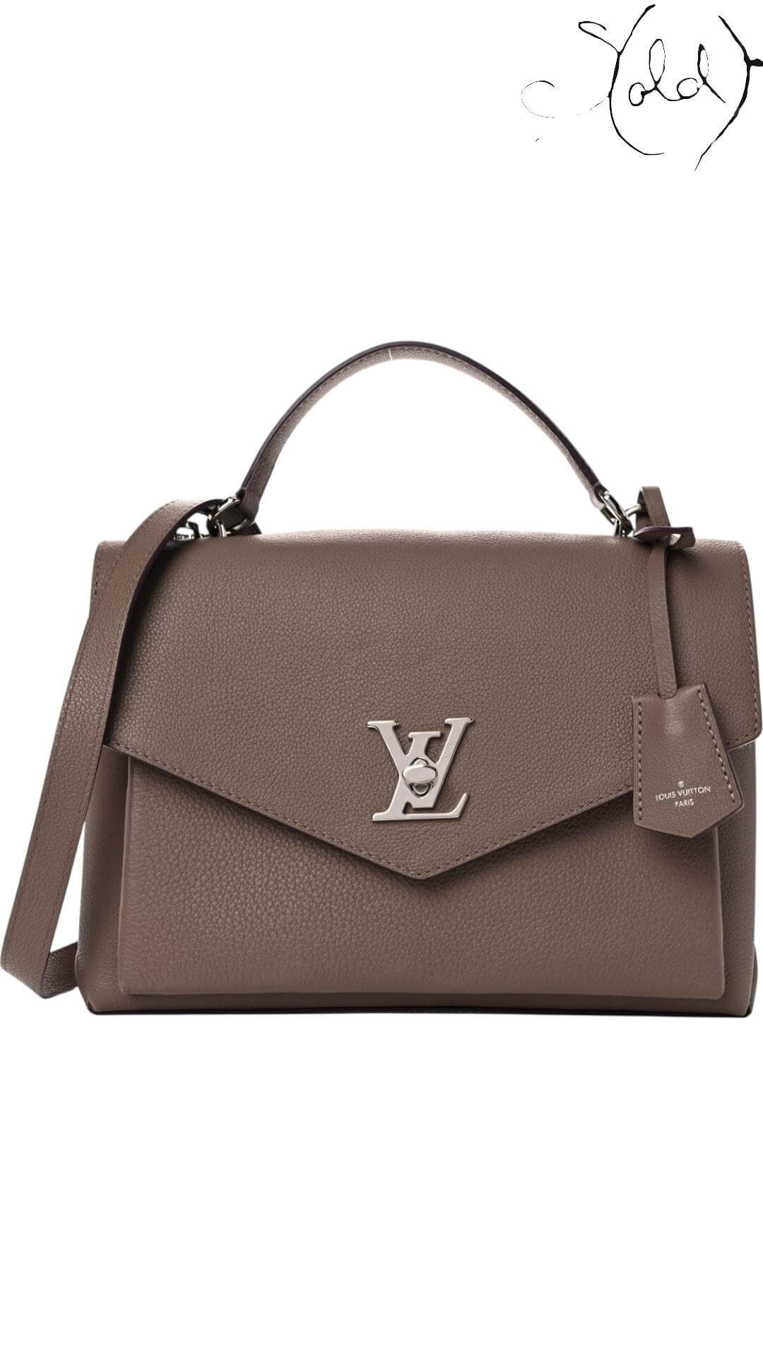 Louis Vuitton My Lockme Top Handle – Taupe Glacé Calfskin — Authenticated Pre-Owned | Sold Attire