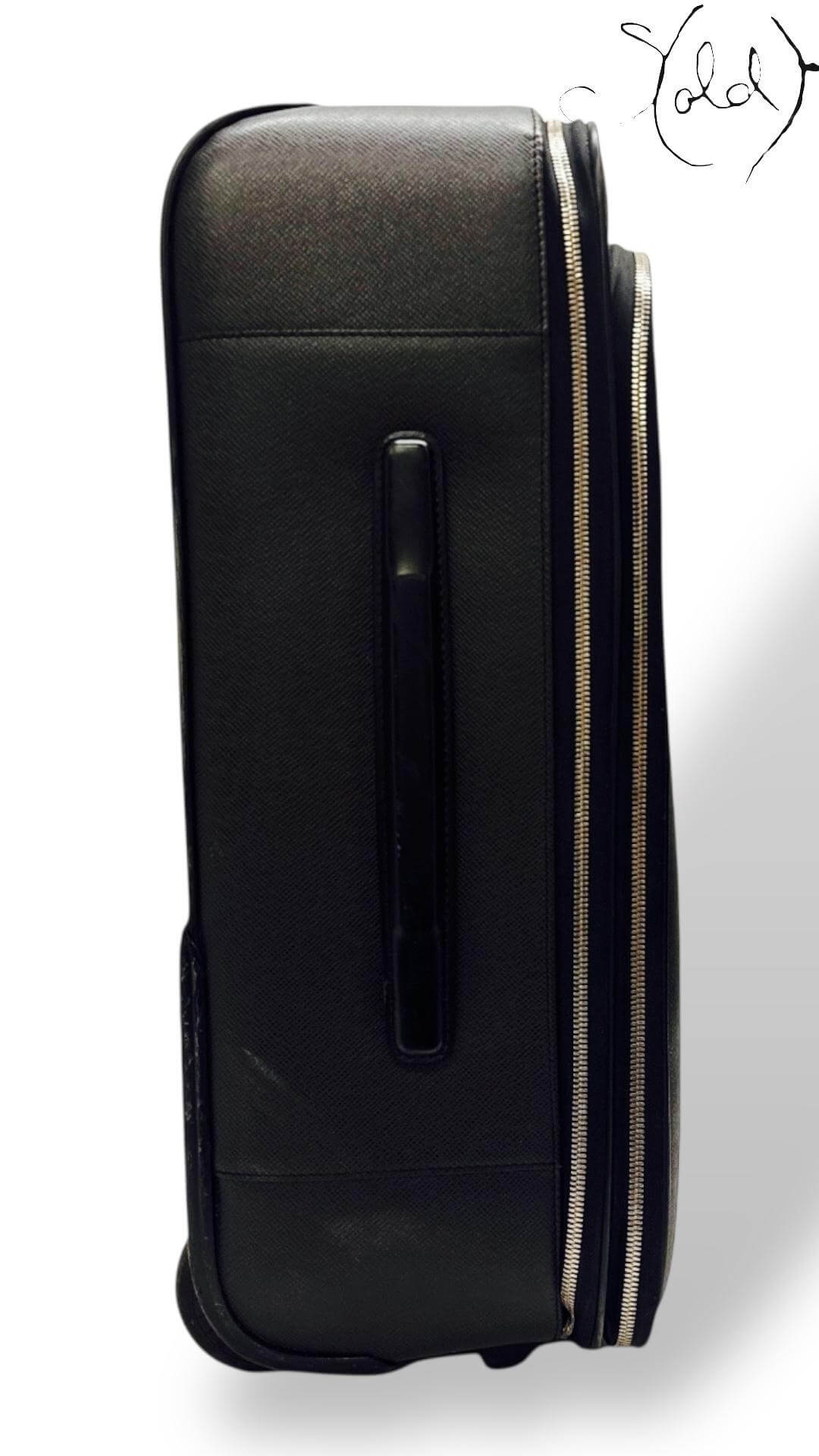Louis Vuitton Pegase Légère 55 – Black Taiga Leather, Back view | Sold Attire