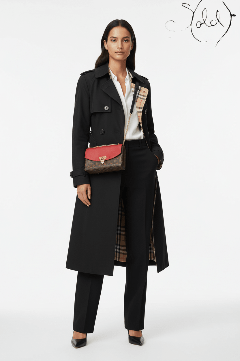 Louis Vuitton Monogram Saint-Placide Crossbody Bag Red Interior Complete Set, Side view | Sold Attire