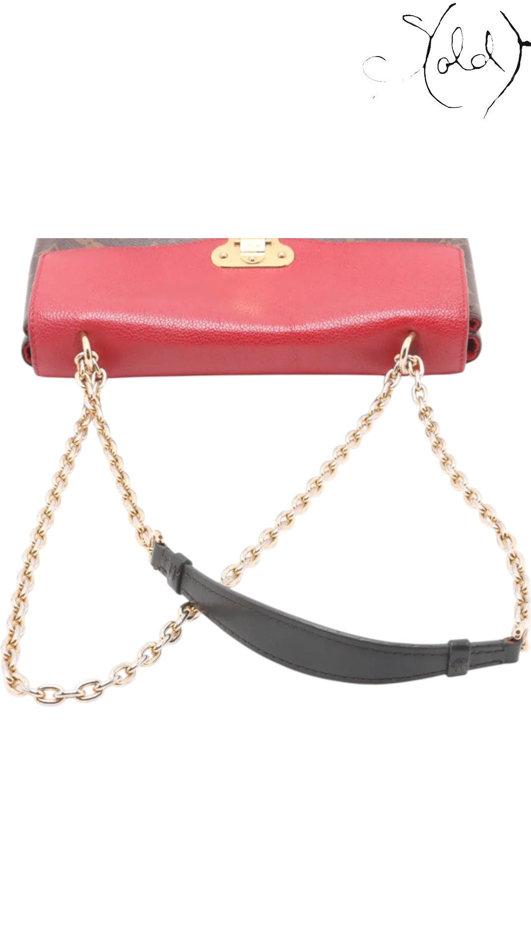 Louis Vuitton Monogram Saint-Placide Crossbody Bag Red Interior Complete Set, Detail view | Sold Attire