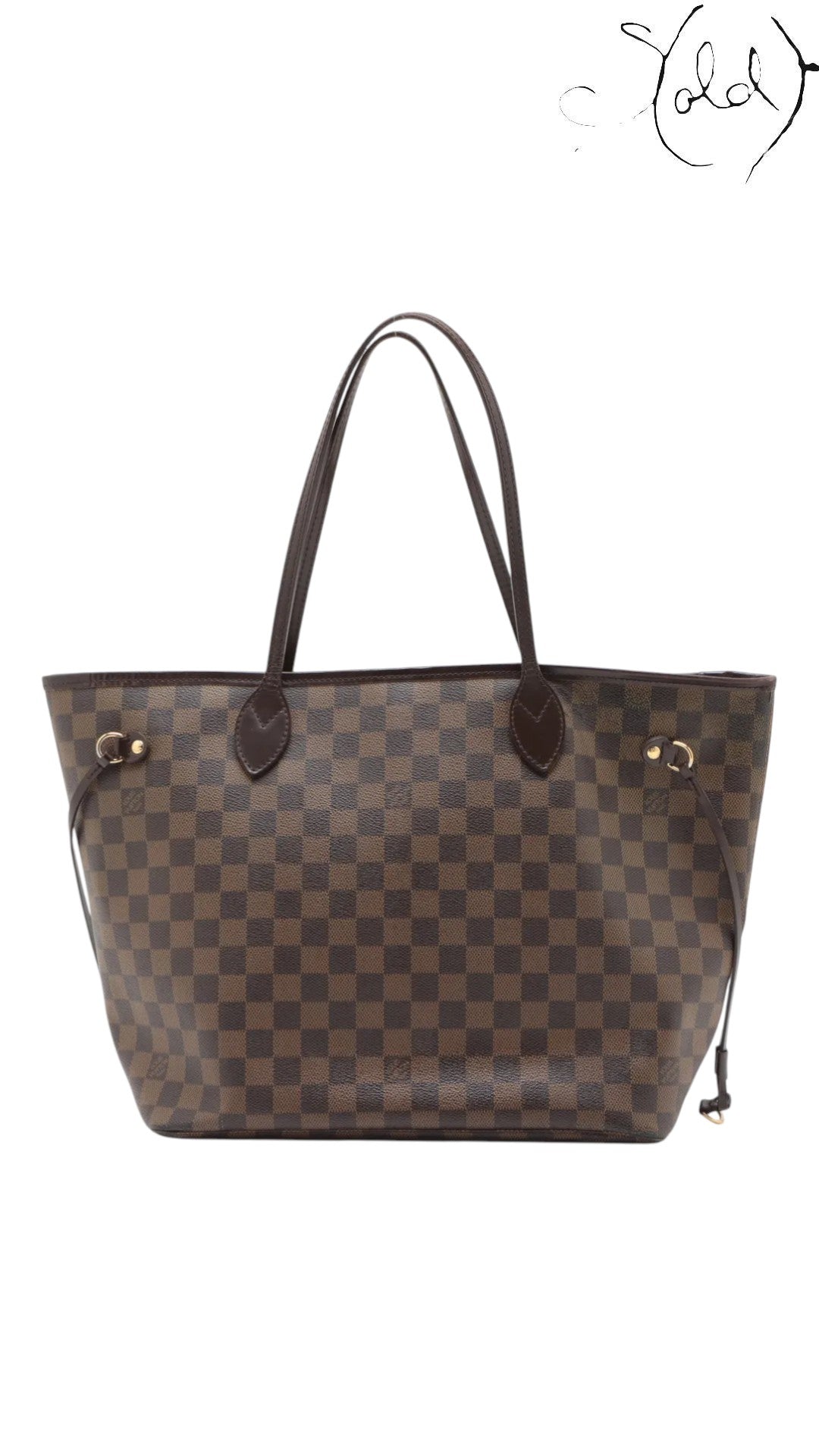 Louis Vuitton Tote Louis Vuitton Neverfull MM Damier Ebene 2008 | Sold Attire