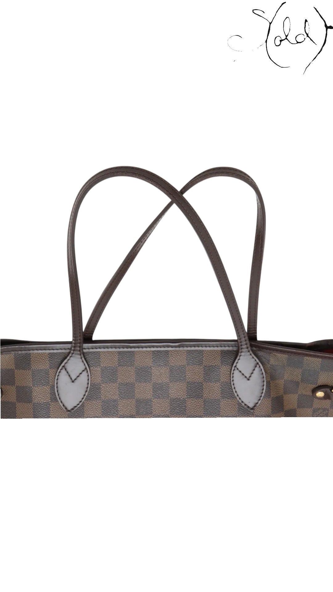 Louis Vuitton Neverfull MM Damier Ebene 2008, Detail view | Sold Attire