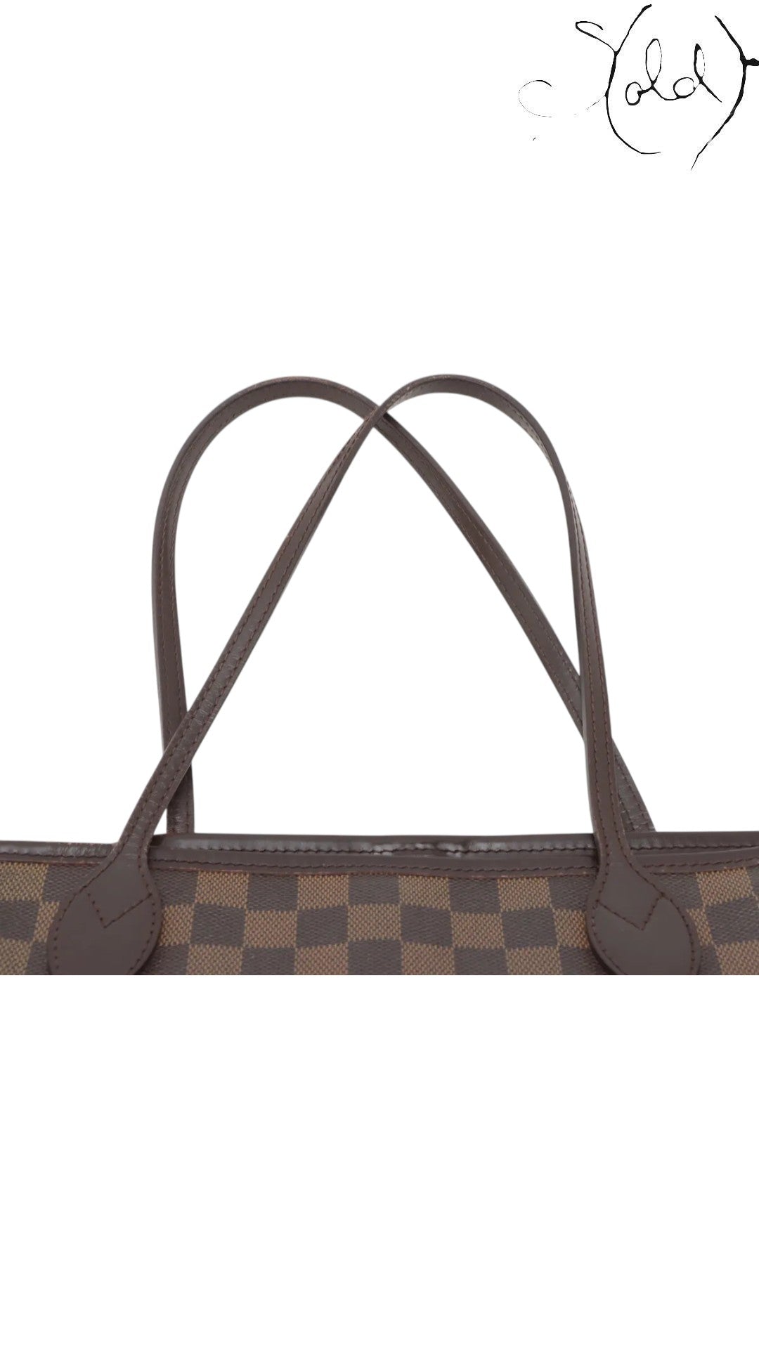 Louis Vuitton Neverfull MM Damier Ebene 2008, Hardware detail | Sold Attire