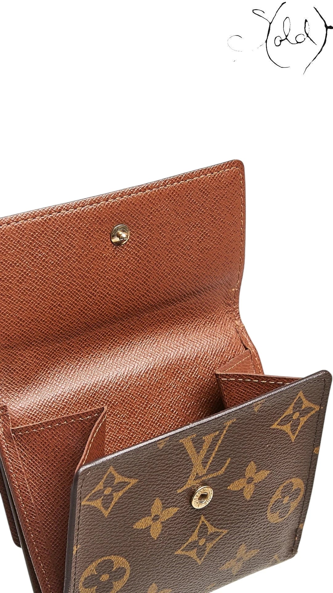 Louis Vuitton Monogram Elise Wallet – Compact Tri-Fold, Base view | Sold Attire