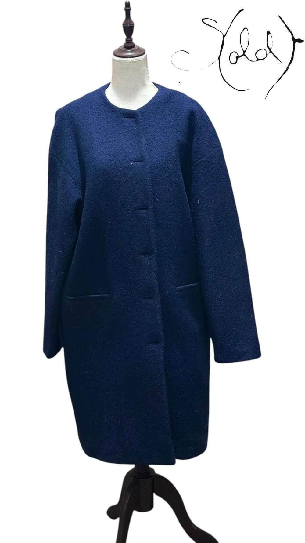 Love Moschino Wool Coat – Silent Luxury Defined, Back view | Sold Attire
