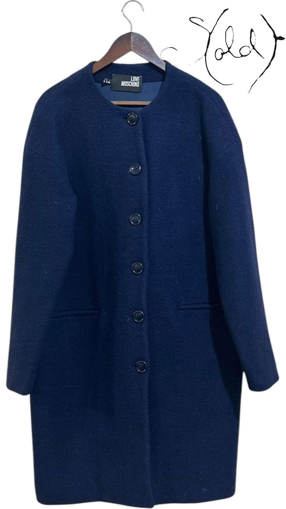 Love Moschino Wool Coat – Silent Luxury Defined — Authenticated Pre-Owned | Sold Attire
