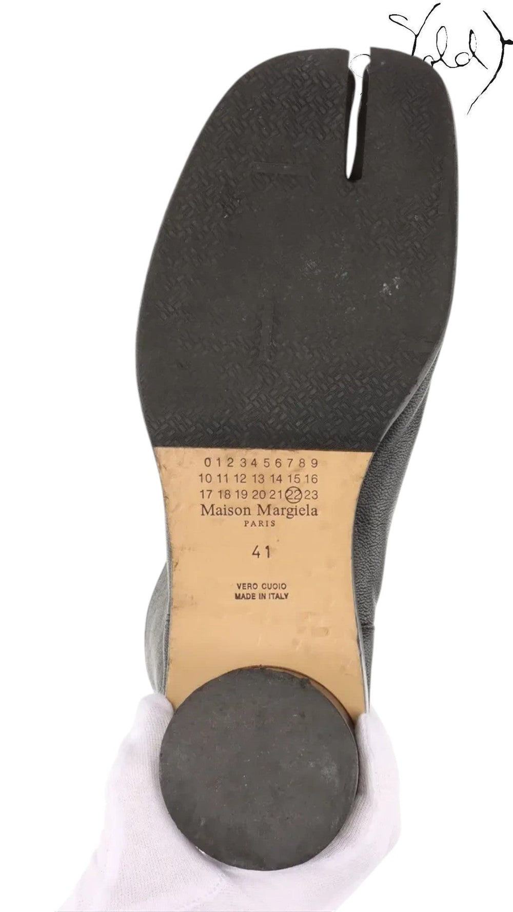 Maison Margiela Tabi Leather Short Boots Black Size 41 — Authenticated Pre - Owned | Sold Attire