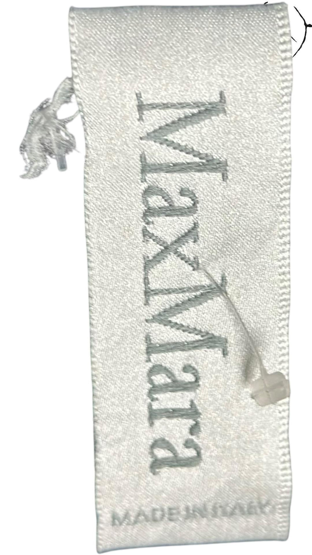 Max Mara Angora Wool Herringbone Coat Grey 2010s Size 40-44, Strap detail | Sold Attire