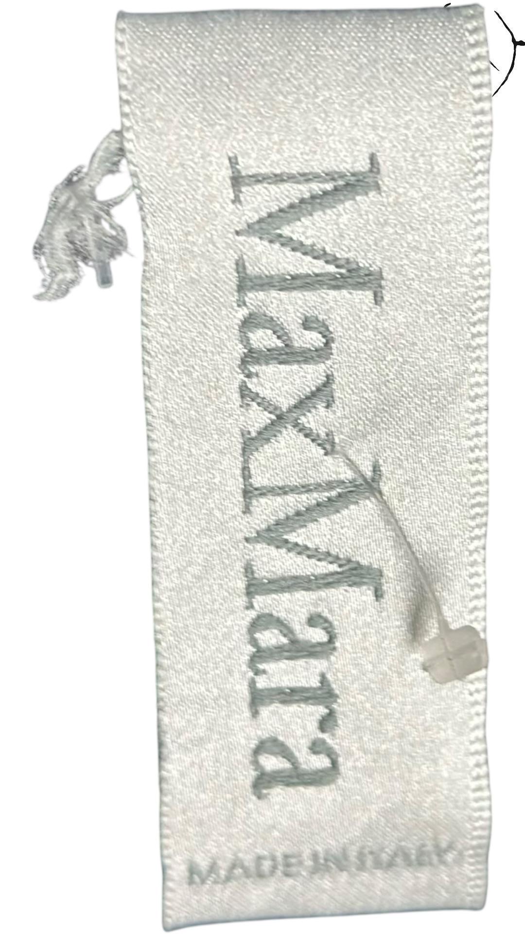 Max Mara Angora Wool Herringbone Coat Grey 2010s Size 40-44, Strap detail | Sold Attire
