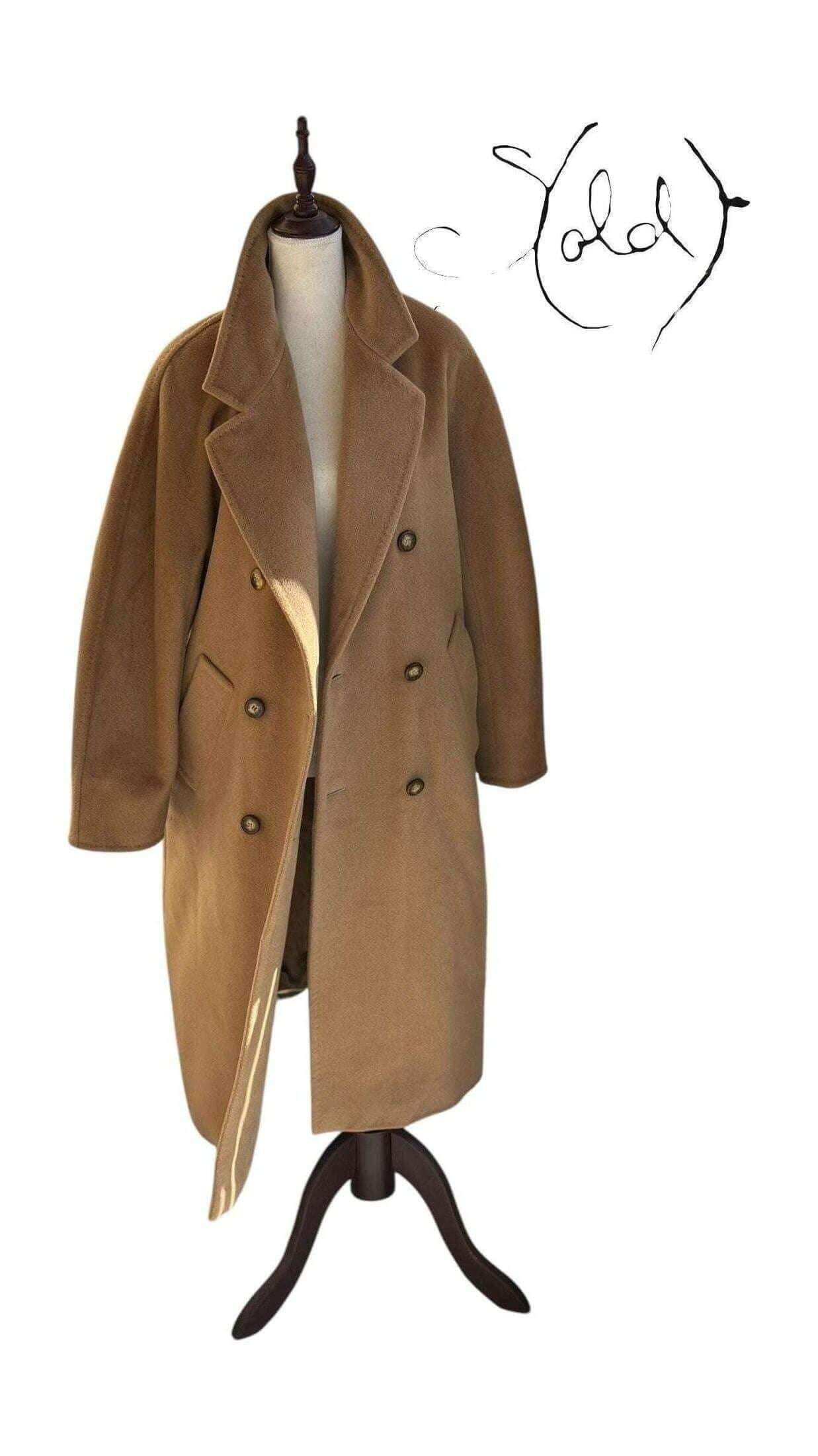 Max Mara Camel Over Coat – Effortlessly Chic, Back view | Sold Attire