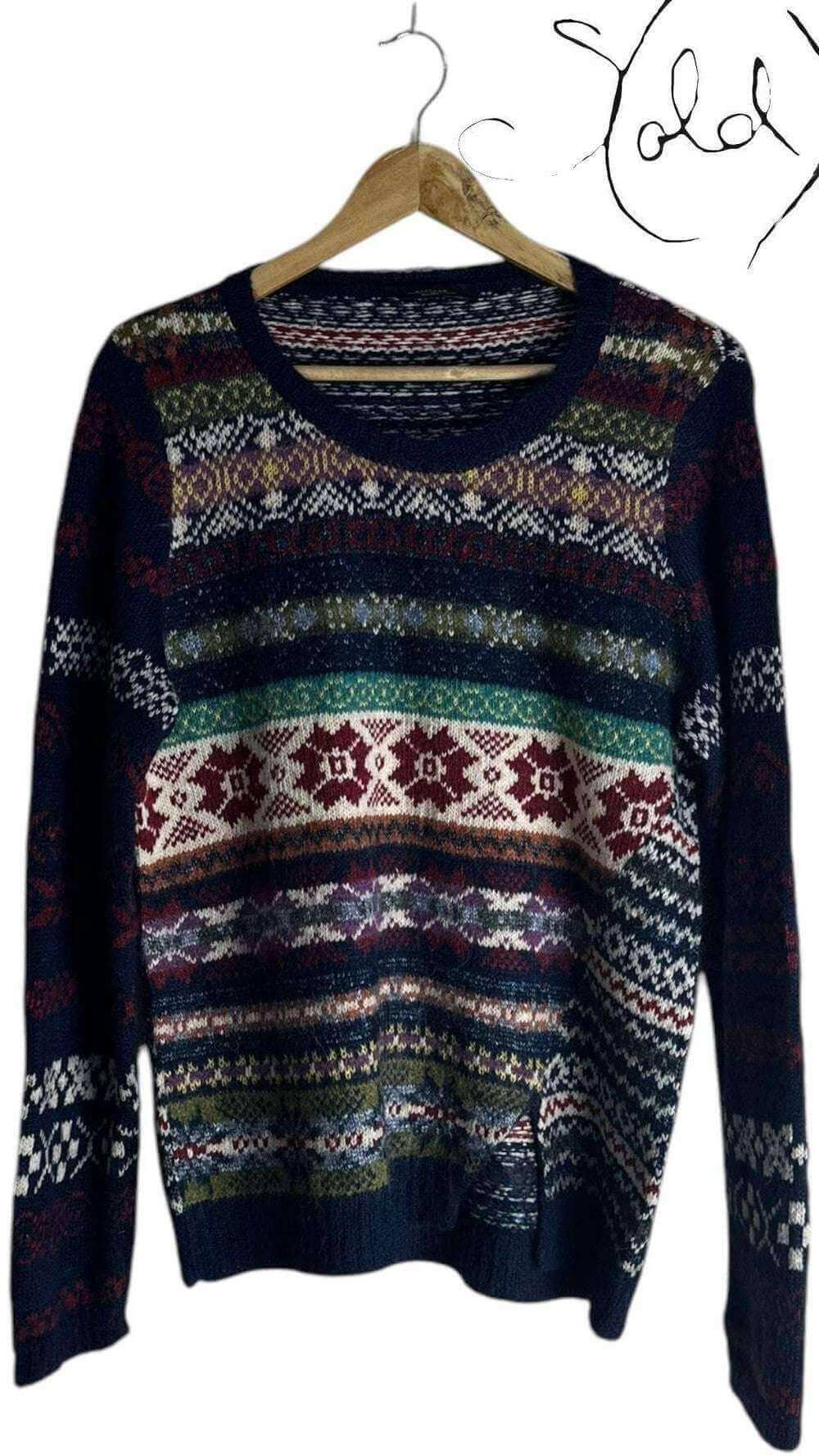 MaxMara Fair Isle Wool Sweater – The Cosy Classic, Back view | Sold Attire