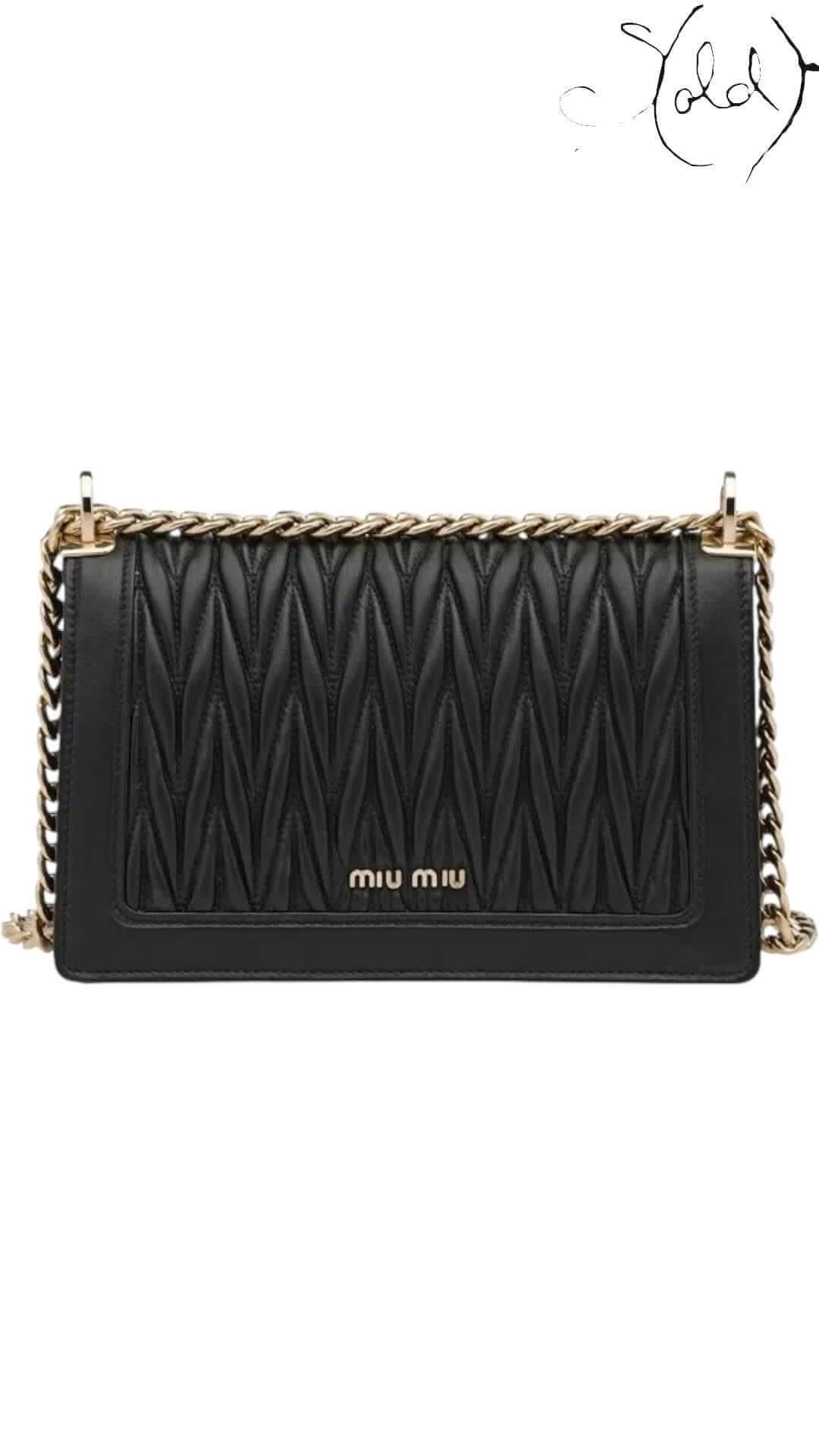 Miu Confidential Bag | Matelassé Leather Bag | Sold Attire