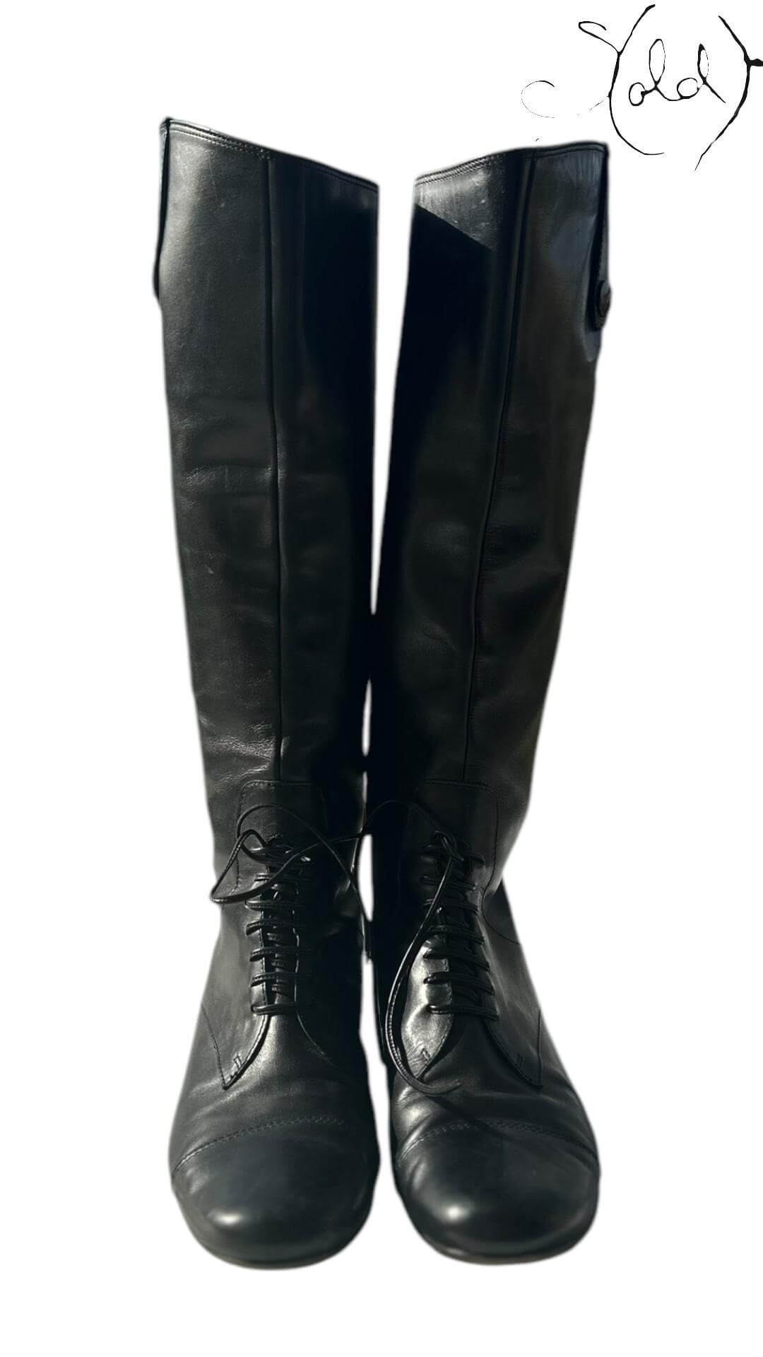 Miu Miu Leather Riding Boots – Equestrian Edge — Authenticated Pre-Owned | Sold Attire