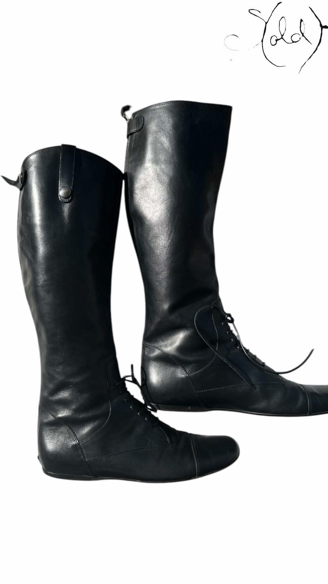 Miu Miu Leather Riding Boots – Equestrian Edge | Sold Attire - Sold Attire
