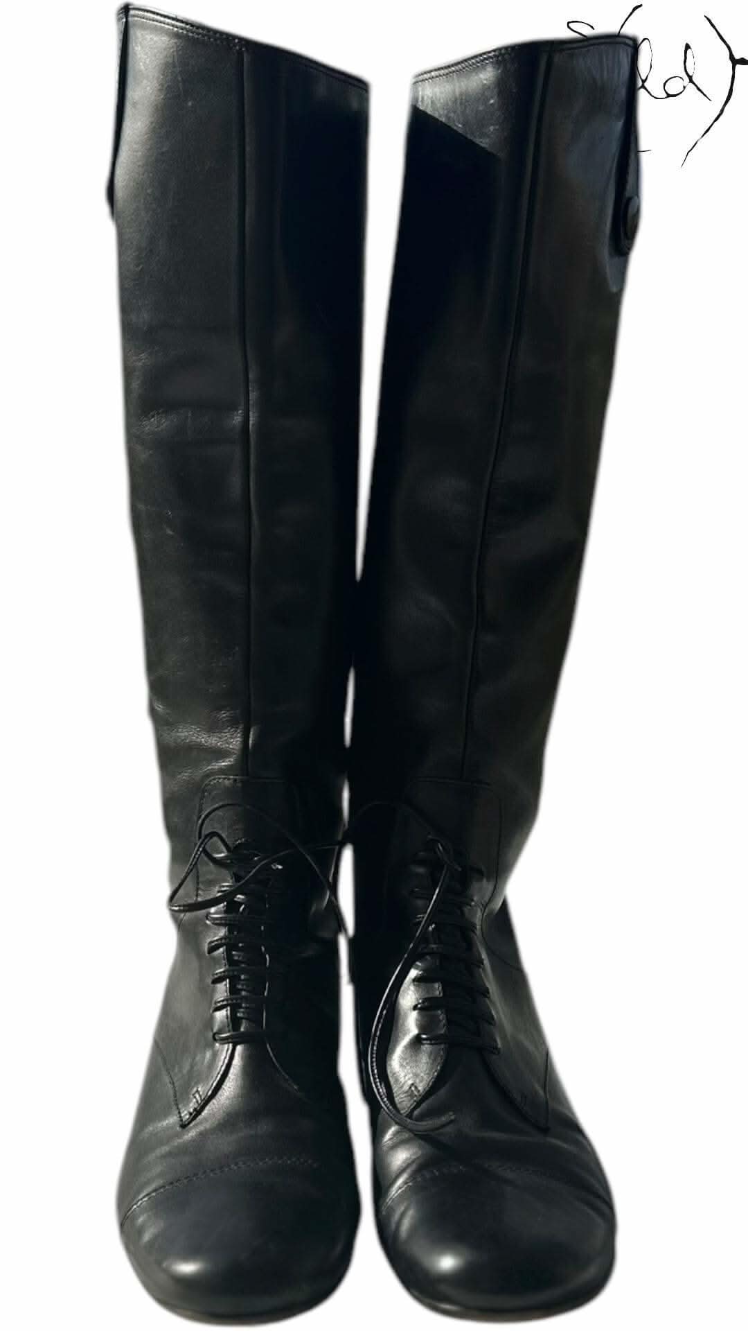 Miu Miu Leather Riding Boots – Equestrian Edge | Sold Attire - Sold Attire