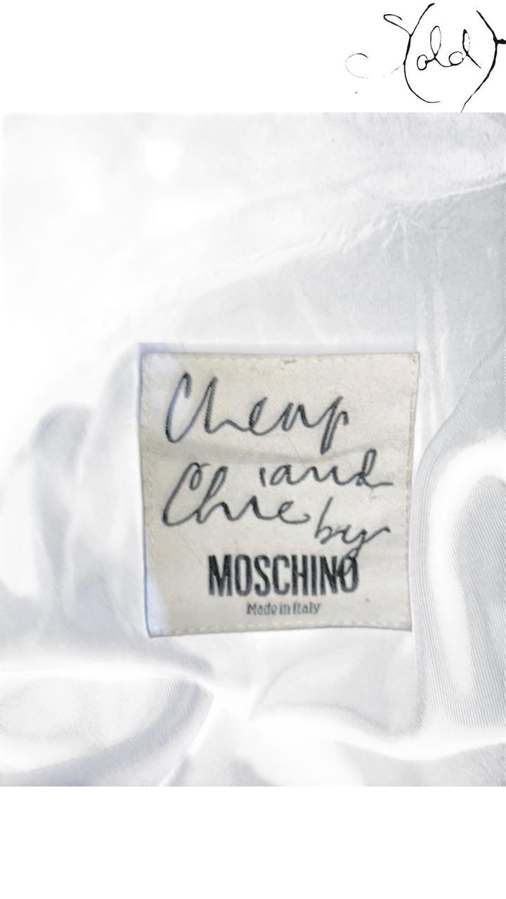Moschino Cheap and Chic Black Cashmere Toggle Coat 1990s Size 44, Base view | Sold Attire