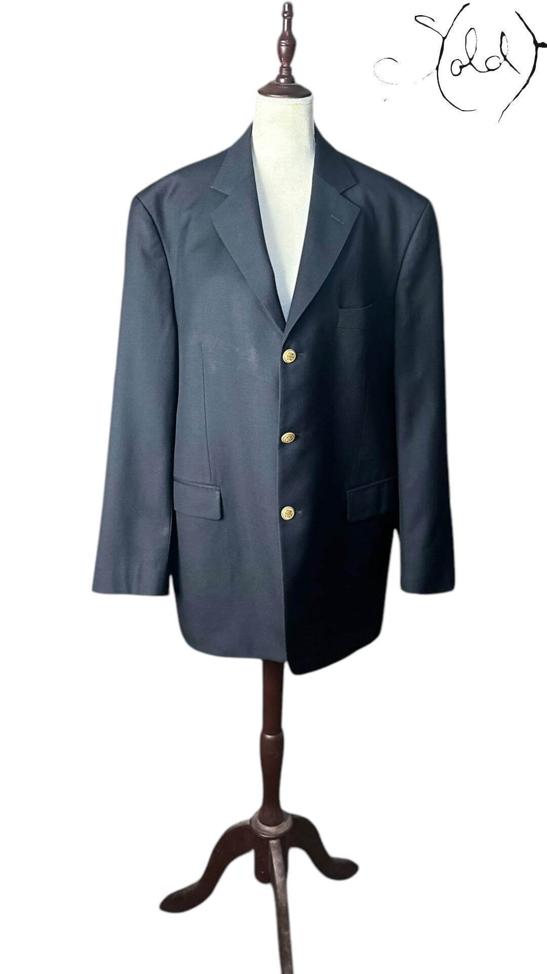 M&S New Wool Blazer – British Sartorial Excellence, Hardware detail | Sold Attire