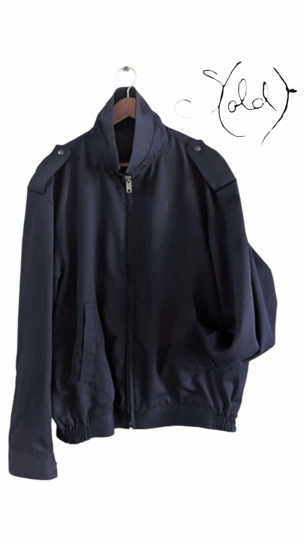 Navy Military Jacket - Vintage Utility Style