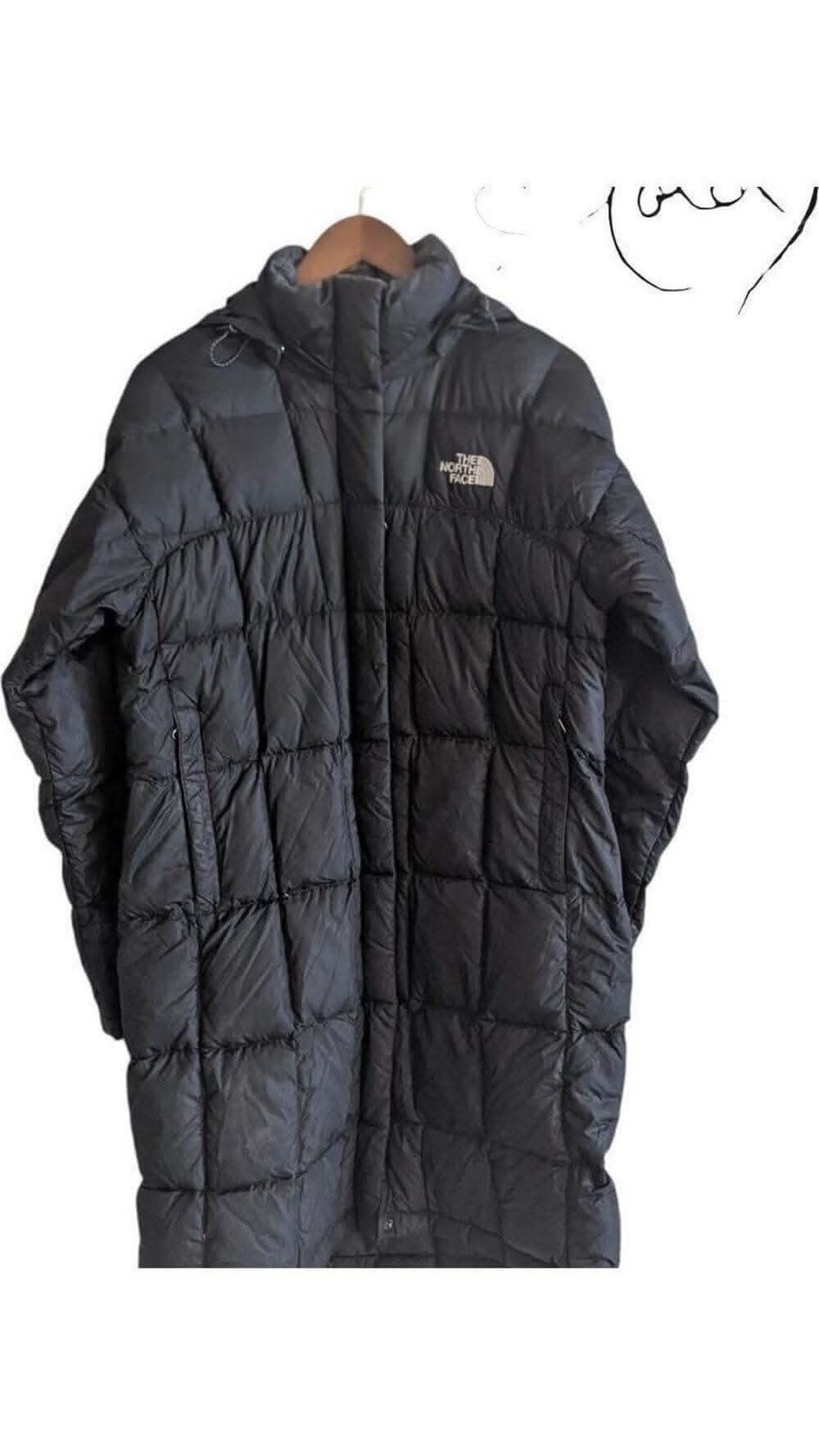 North Face Long Black Puffer Coat – 600 Fill