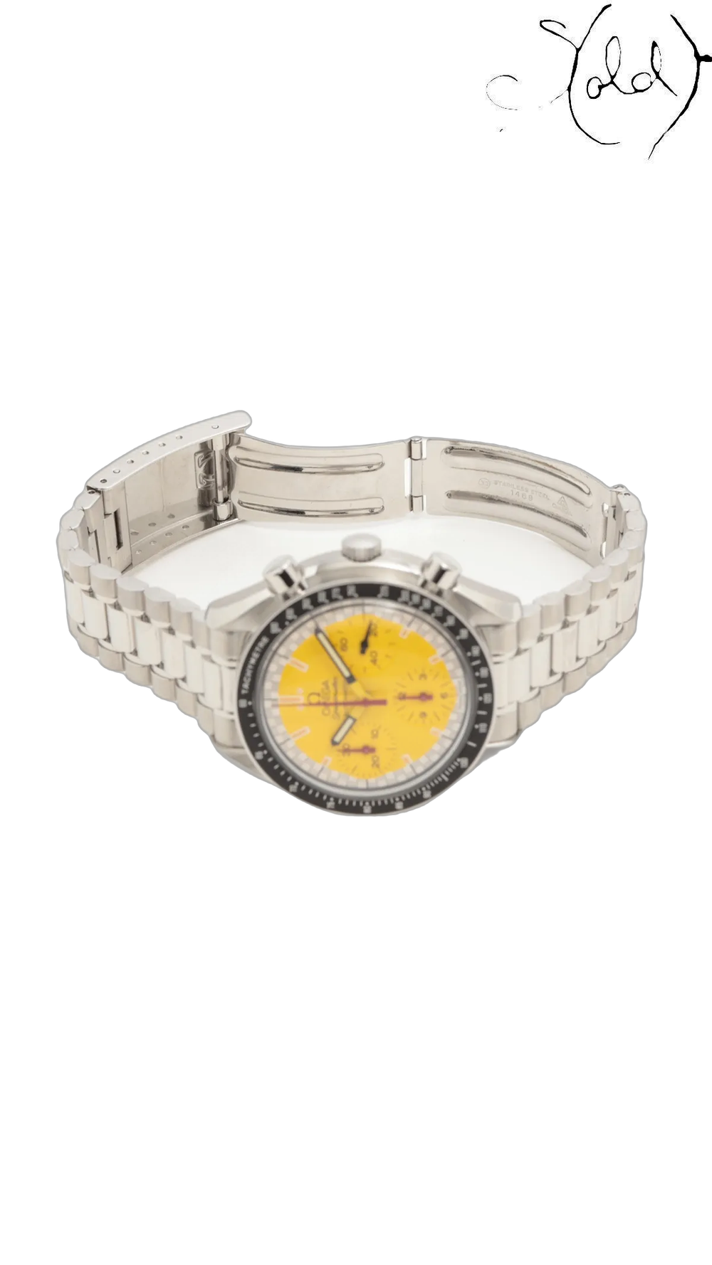 Omega Speedmaster Schumacher yellow dial collector watch - view 5