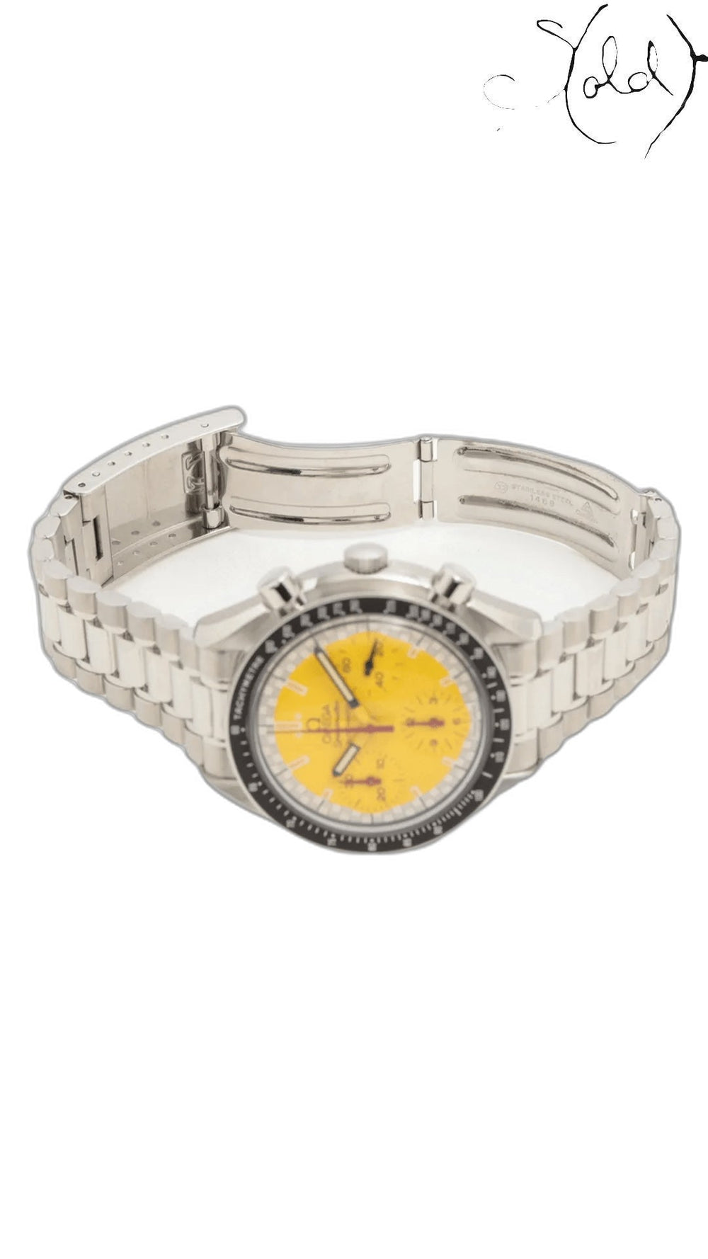 Omega Speedmaster Schumacher yellow dial collector watch - view 5