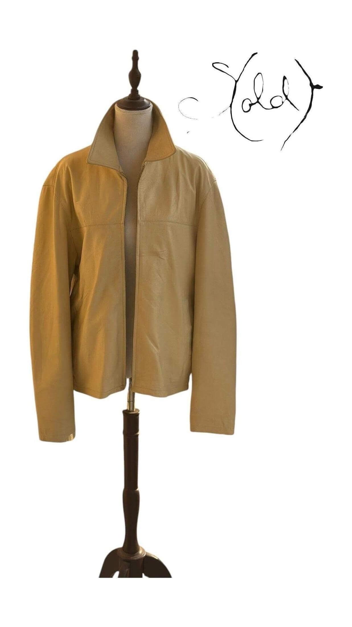 Oraffti Italian Leather Jacket - Sleek Vintage Style, Interior view | Sold Attire