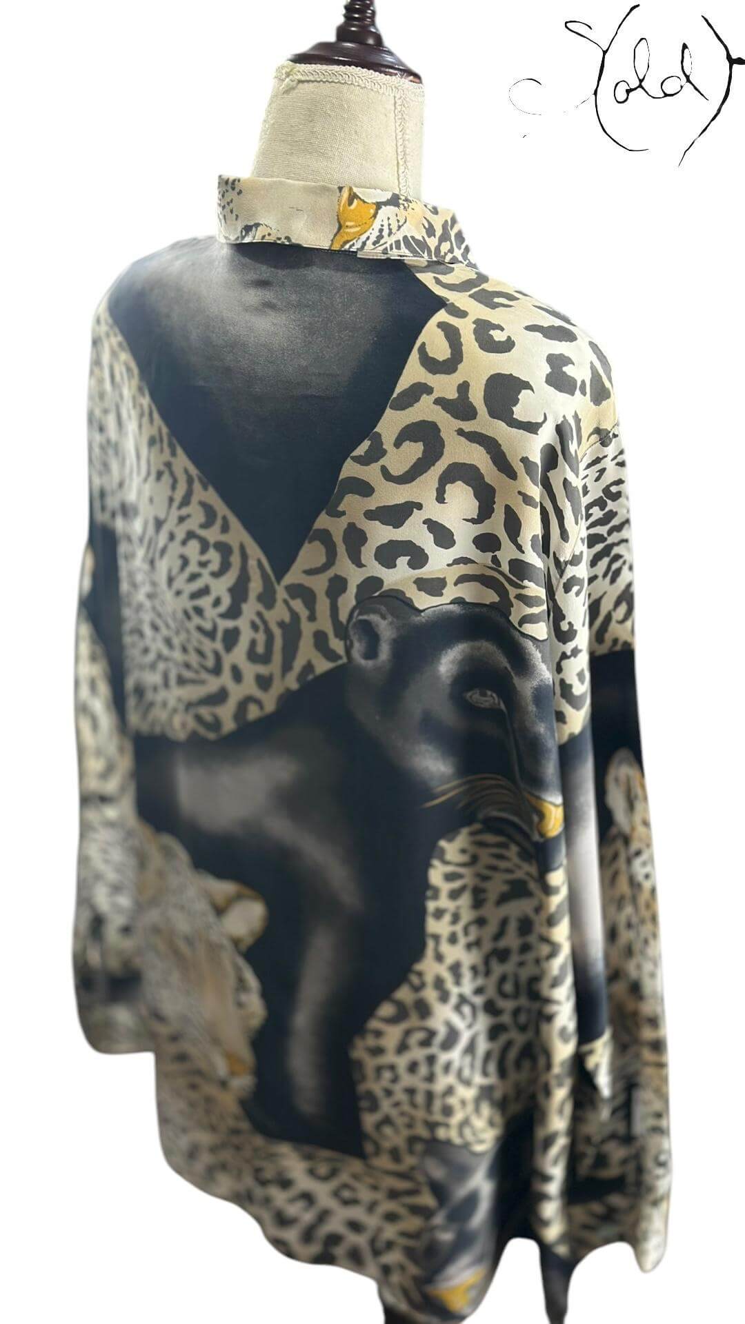 Panther Silk Shirt – Archive Safari, Close-up | Sold Attire