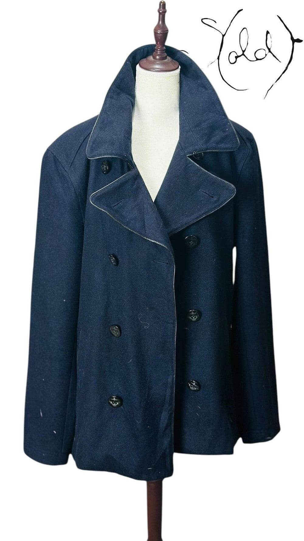 Pepe Jeans Wool Peacoat – British Heritage, Back view | Sold Attire